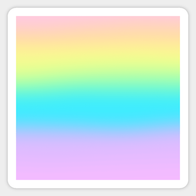 Striped Pastel Rainbow Gradient Sticker by KelseyLovelle